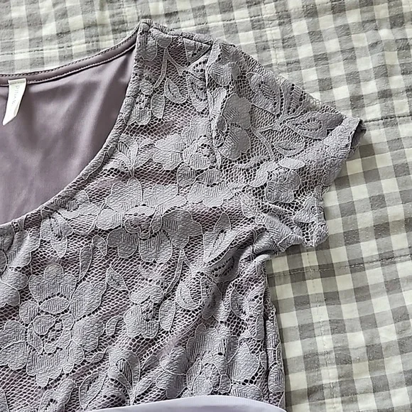 Pinkblush Lace Maxi Empire Waist Sleeved Dress - Picture 5 of 12